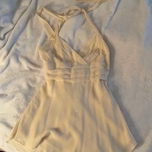BCBG MAXAZRIA Cream Halter